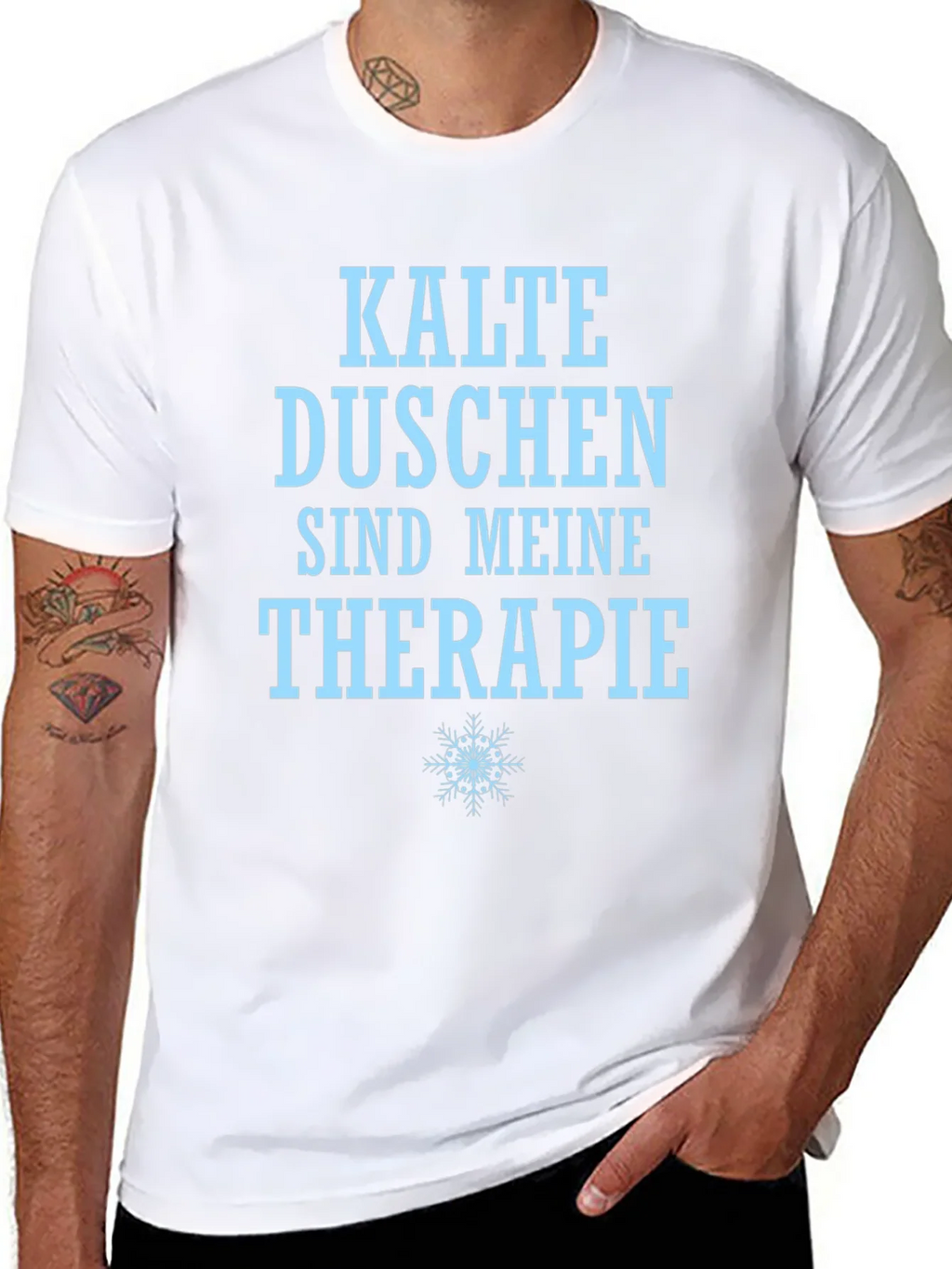 Funny Cold Shower Therapy T-Shirt product image 7