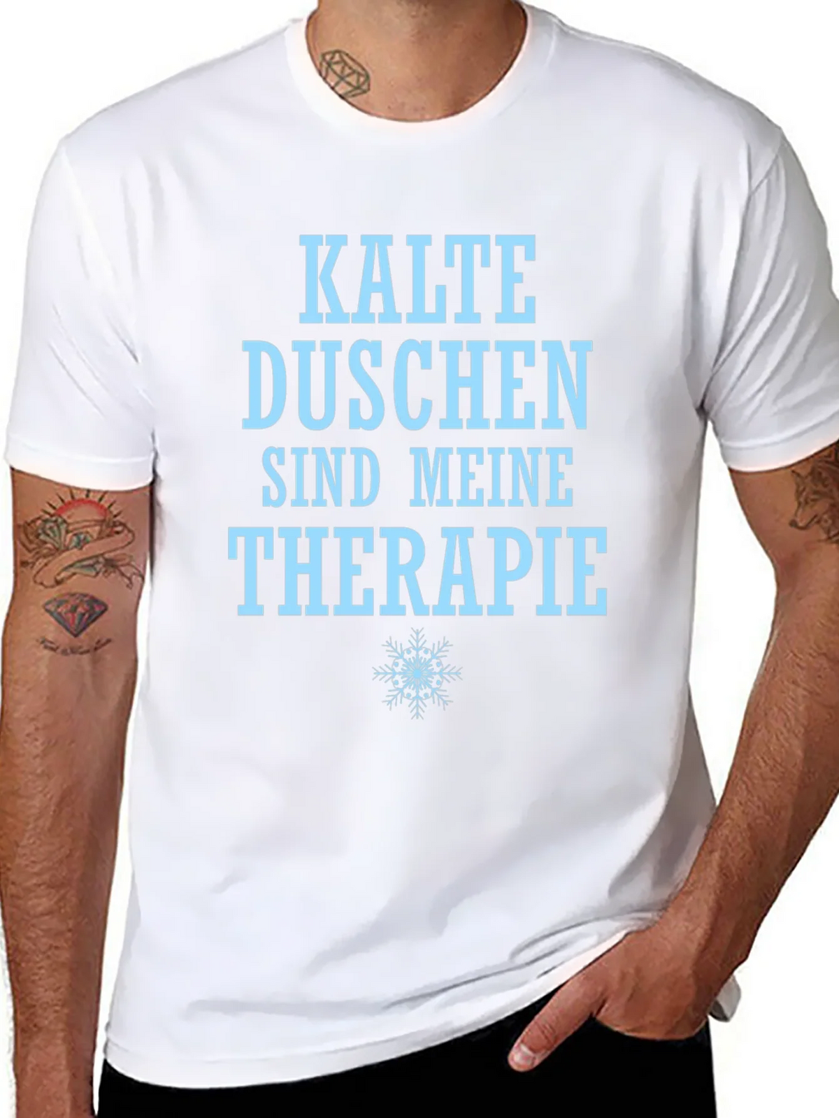 Funny Cold Shower Therapy T-Shirt product image 7