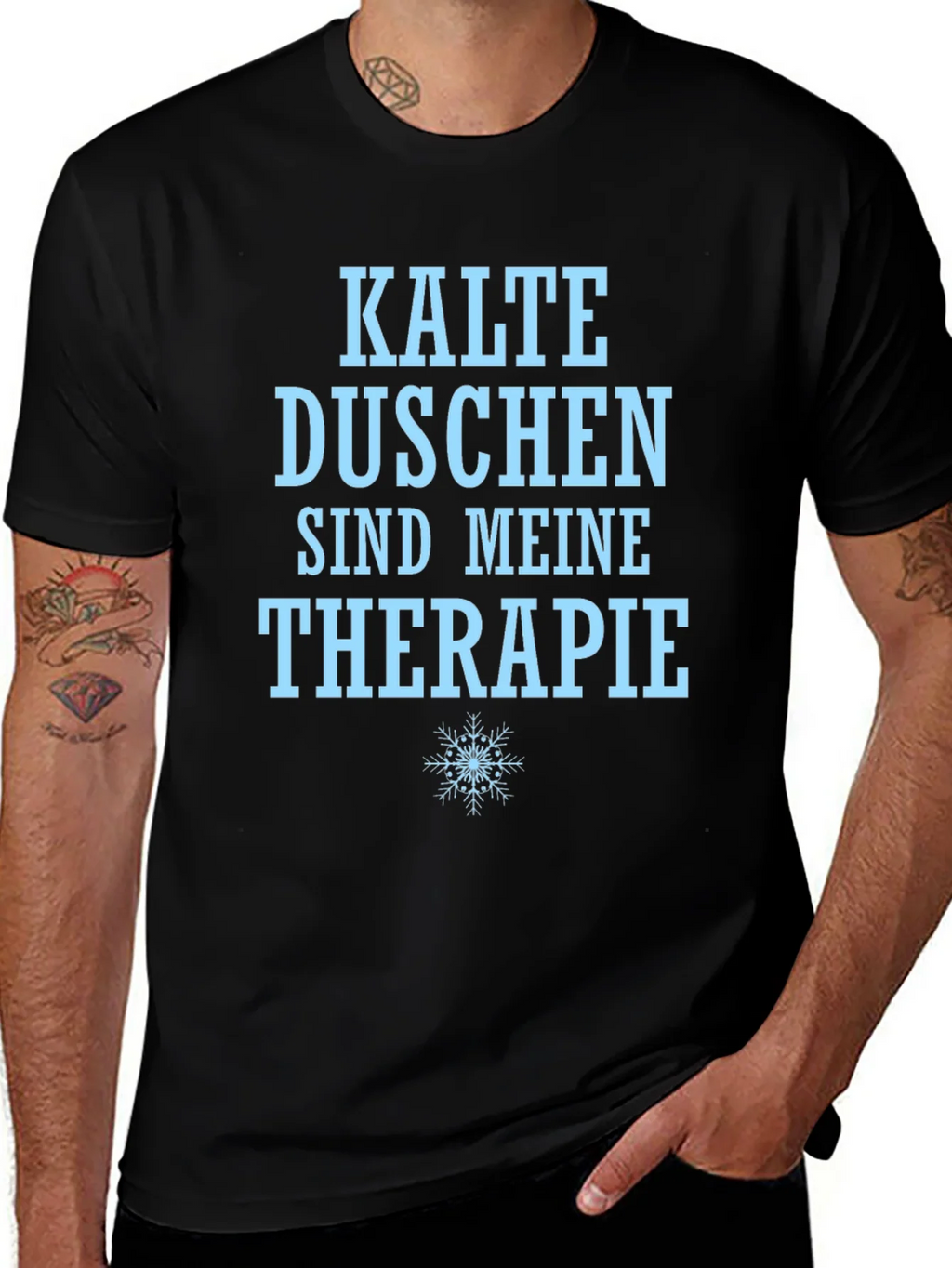 Funny Cold Shower Therapy T-Shirt product image 1
