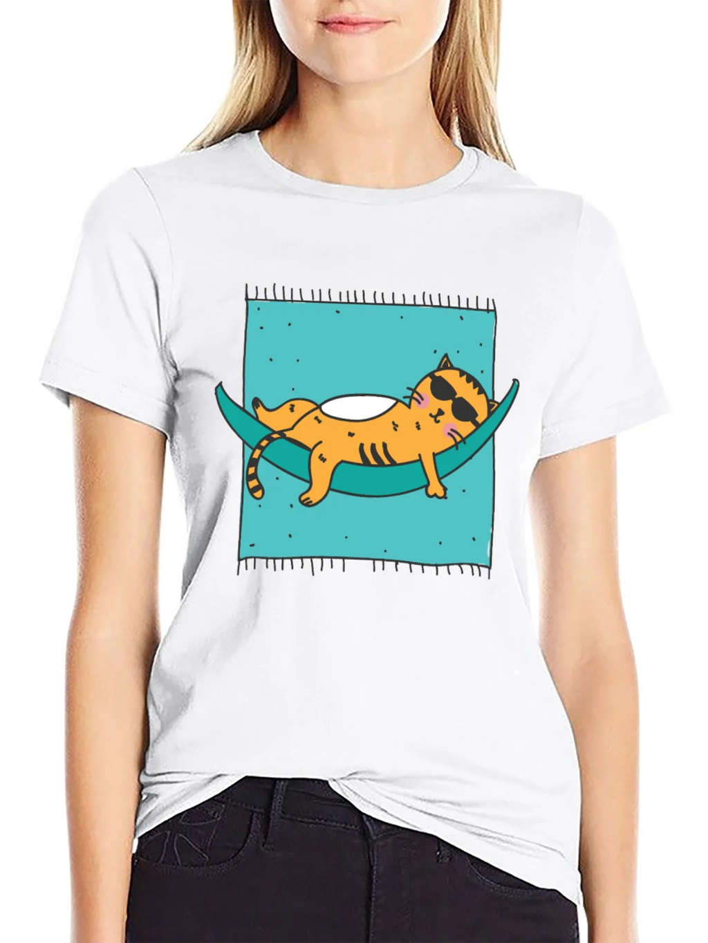 Relaxed Cat Hammock T-Shirt - Cool & Comfortable product image 8