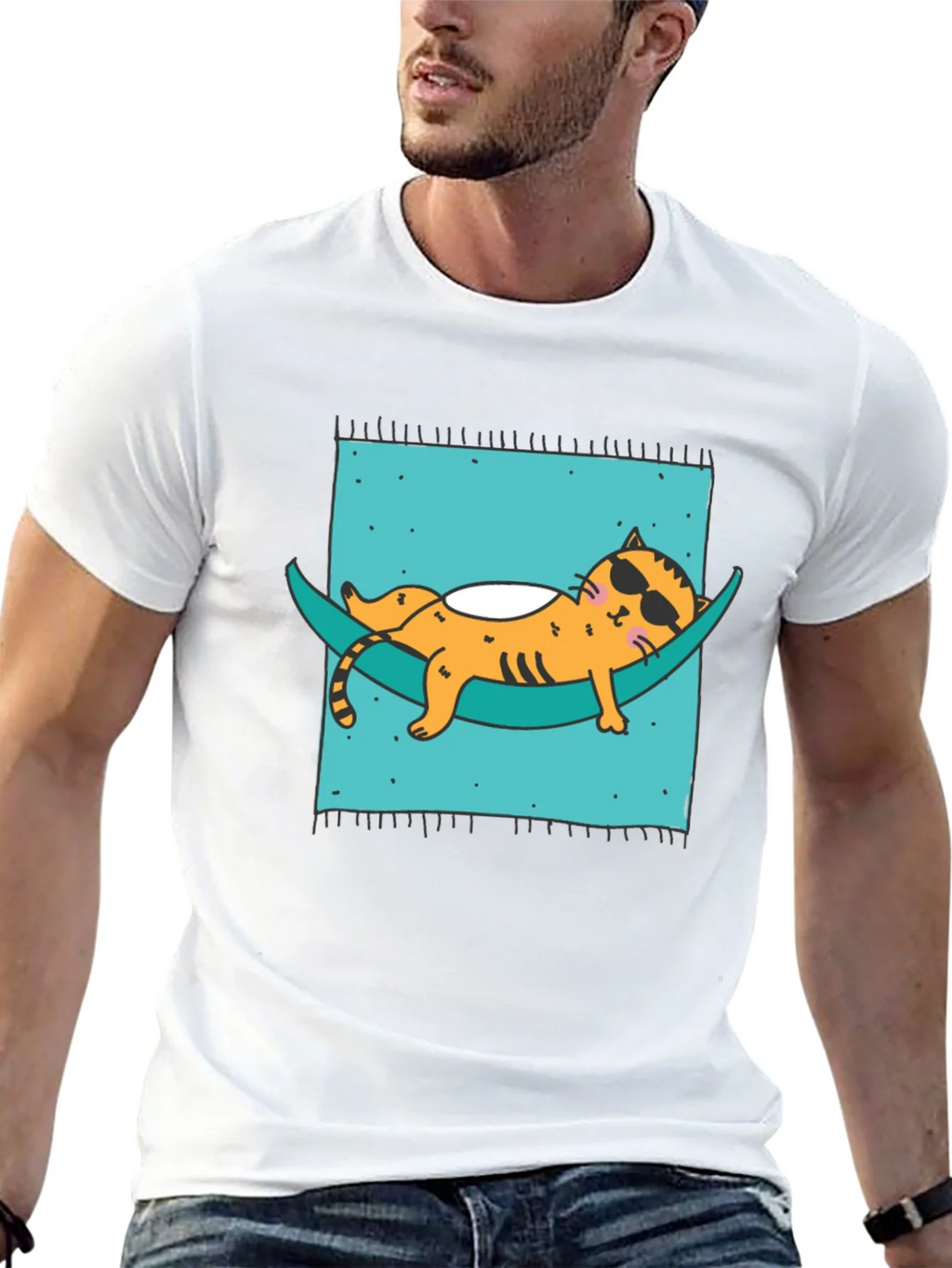 Relaxed Cat Hammock T-Shirt - Cool & Comfortable product image 12