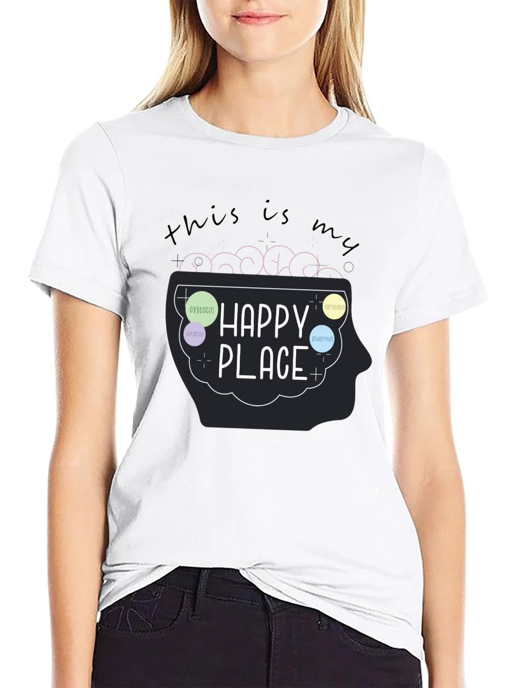 My Happy Place Brain T-Shirt product image 8