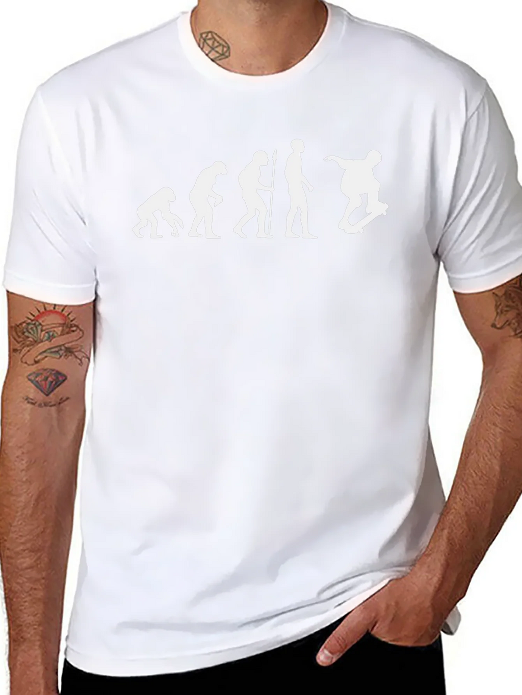 Evolution of Skateboarding T-Shirt - Black product image 7
