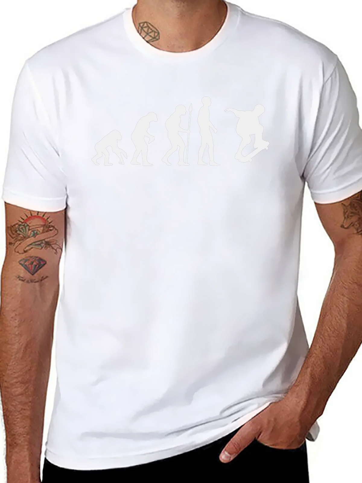 Evolution of Skateboarding T-Shirt - Black product image 7