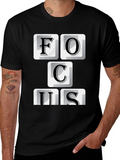 Focus T-Shirt - Funny Keyboard Letter Design product image 1