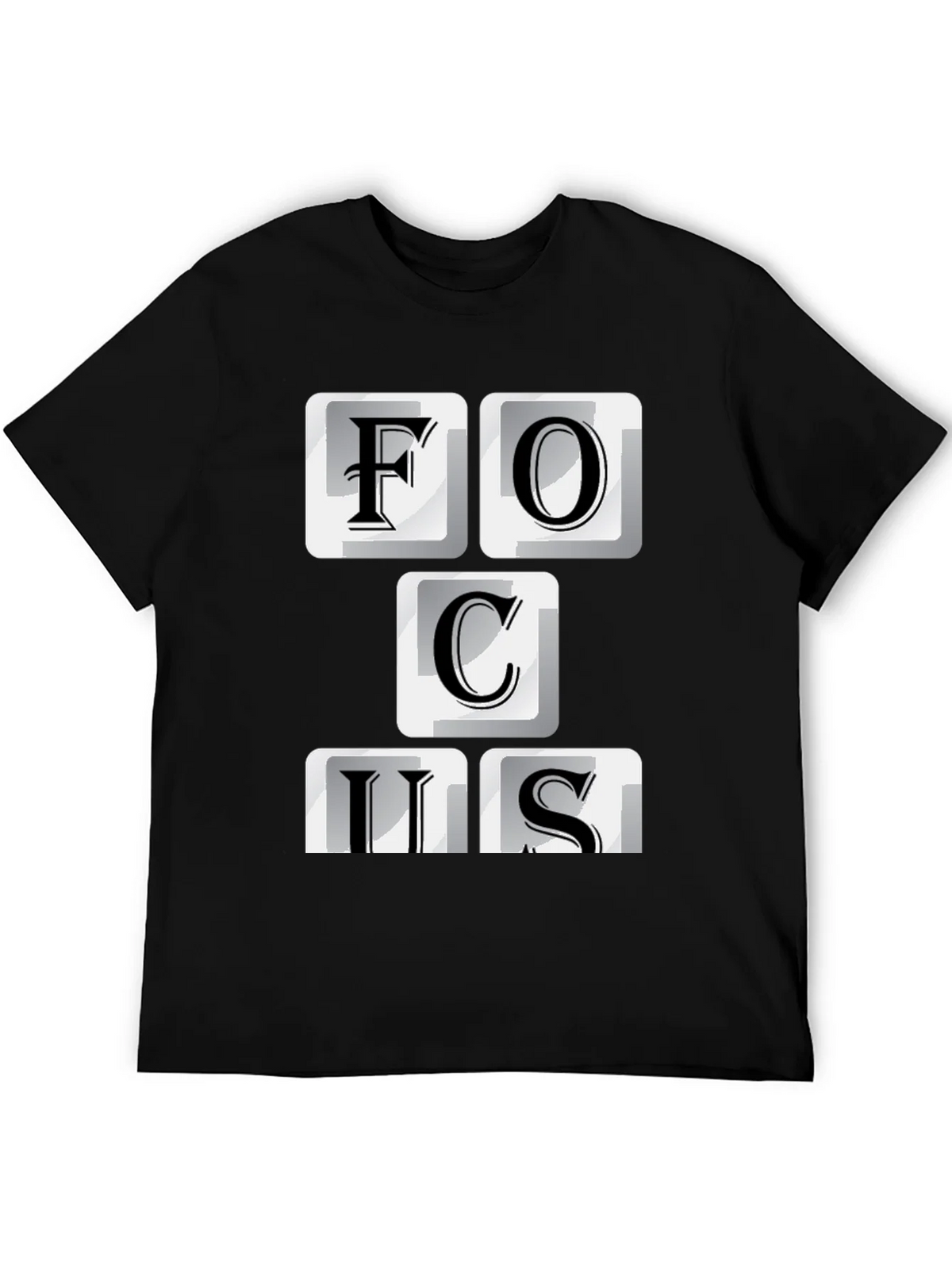 Focus T-Shirt - Funny Keyboard Letter Design product image 4