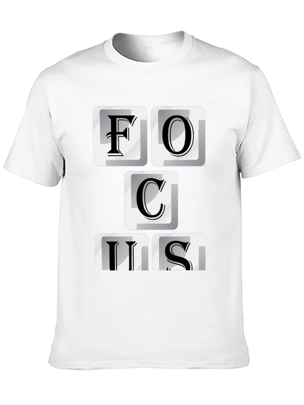 Focus T-Shirt - Funny Keyboard Letter Design product image 6