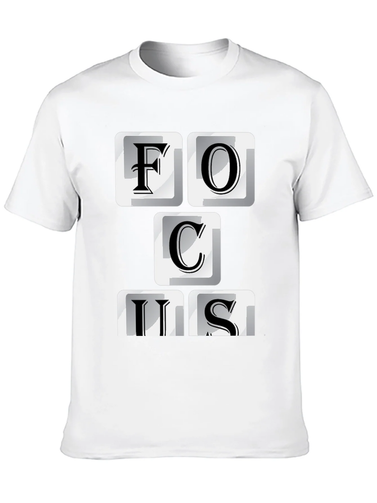Focus T-Shirt - Funny Keyboard Letter Design product image 6