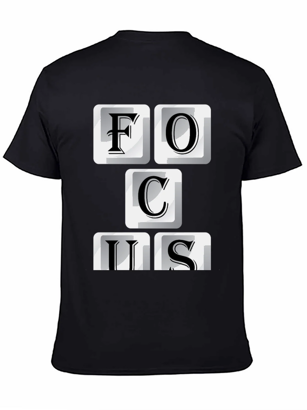 Focus T-Shirt - Funny Keyboard Letter Design product image 3