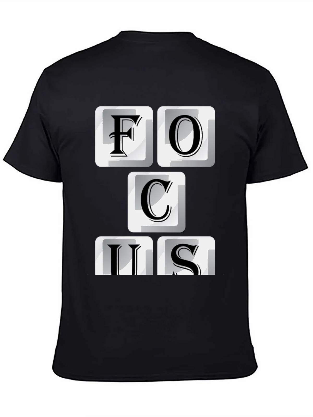 Focus T-Shirt - Funny Keyboard Letter Design product image 3