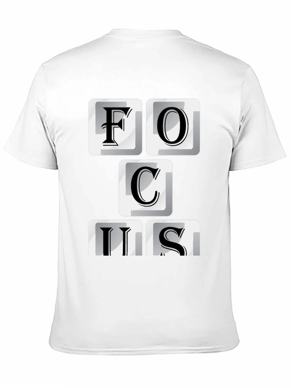 Focus T-Shirt - Funny Keyboard Letter Design product image 7