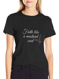 Faith Like a Mustard Seed Black T-Shirt product image 1