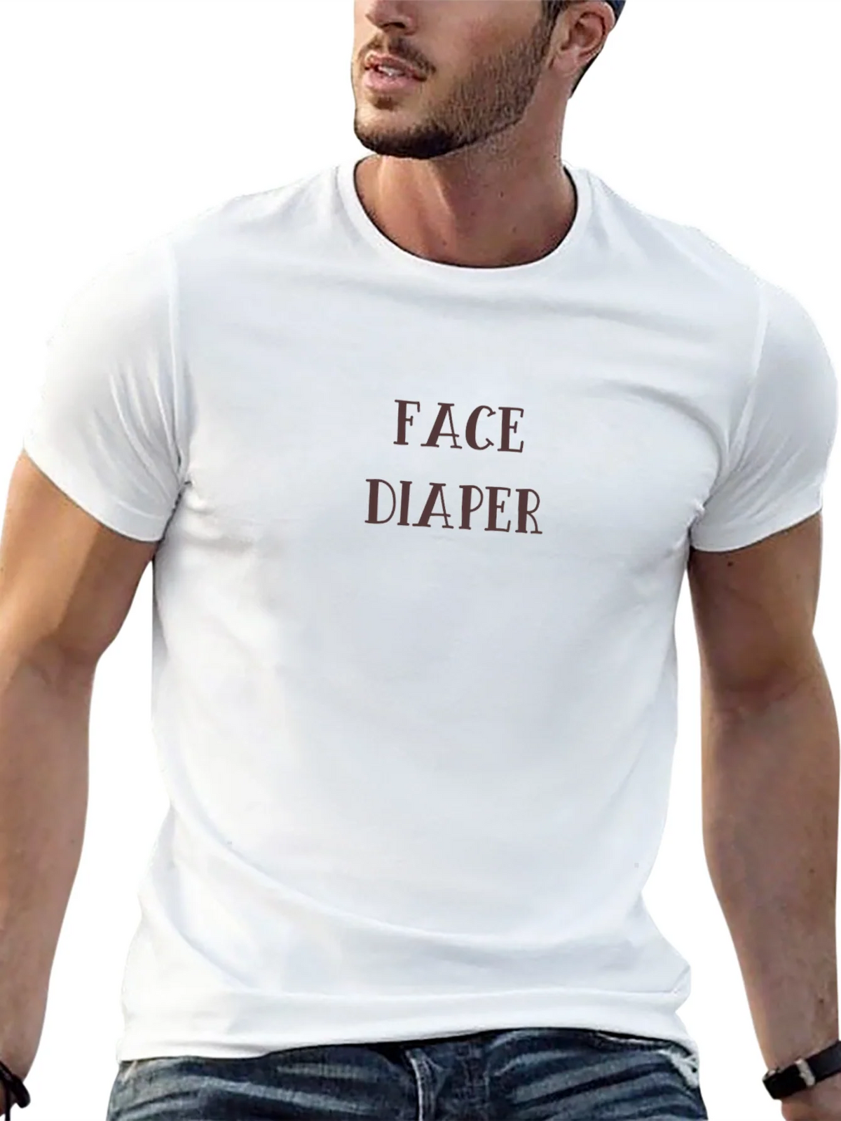 Face Diaper Graphic Tee - Bold Statement T-Shirt product image 12