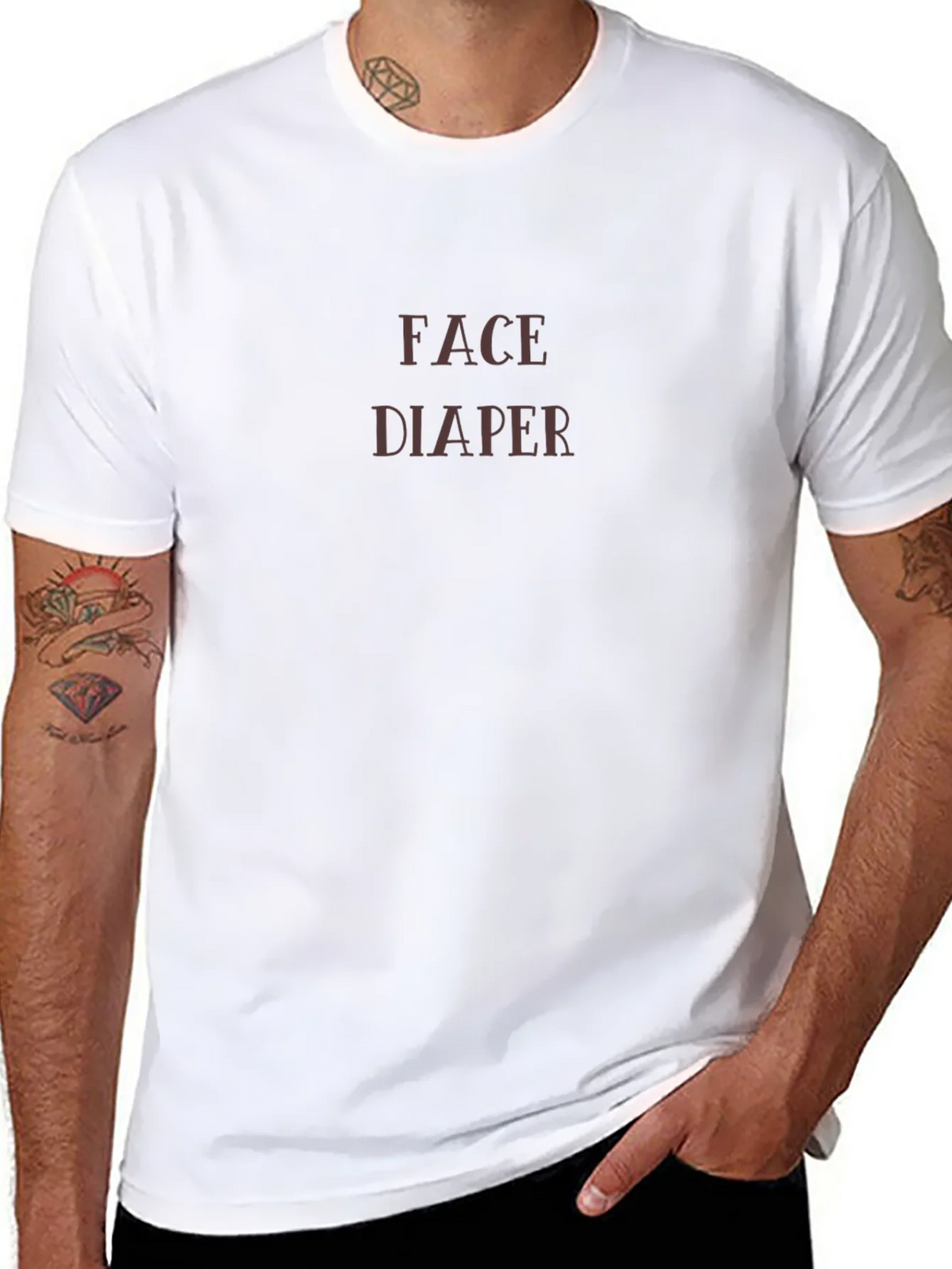 Face Diaper Graphic Tee - Bold Statement T-Shirt product image 7