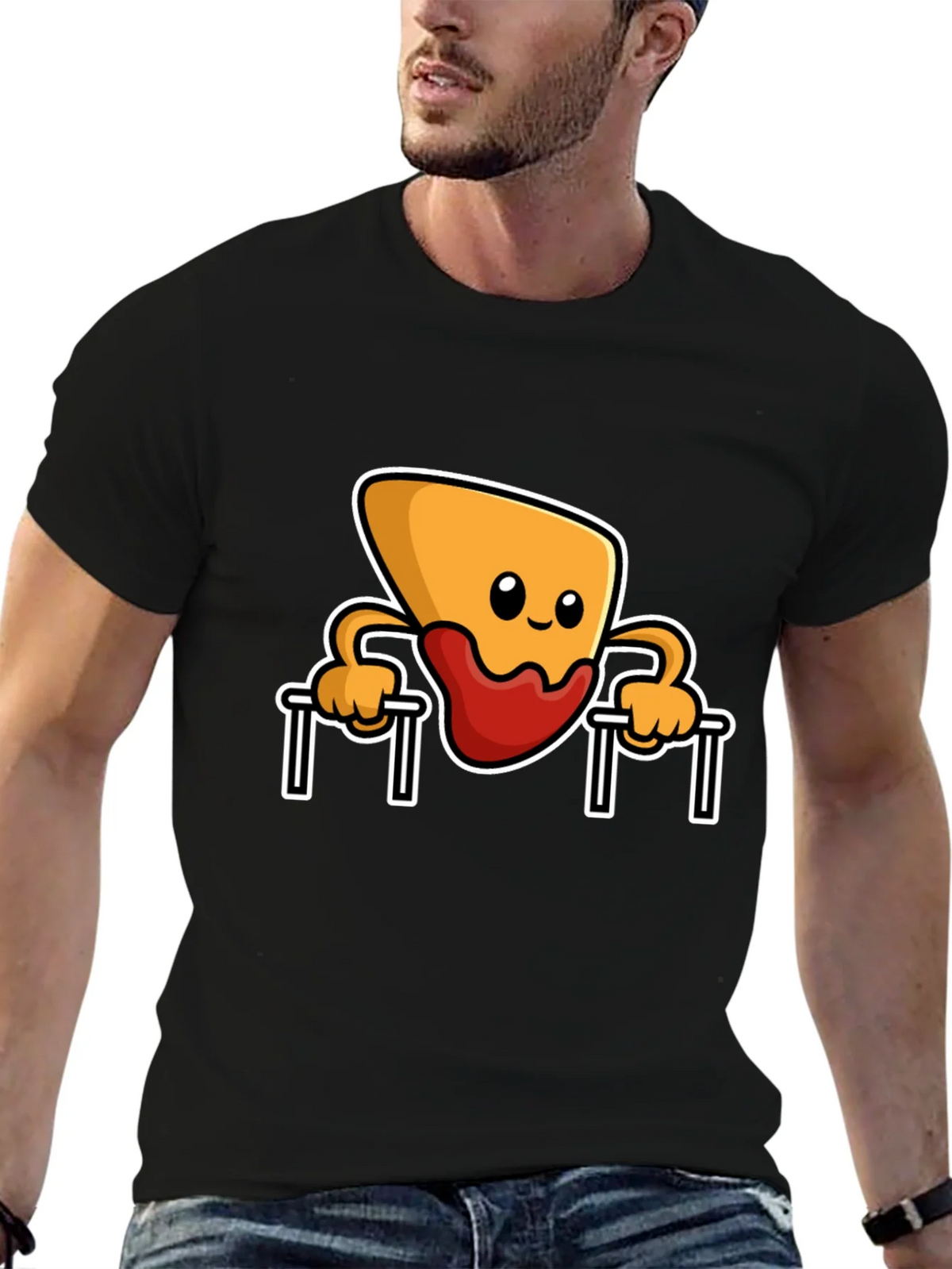 Funny Nacho Dip Pull-up T-Shirt product image 6
