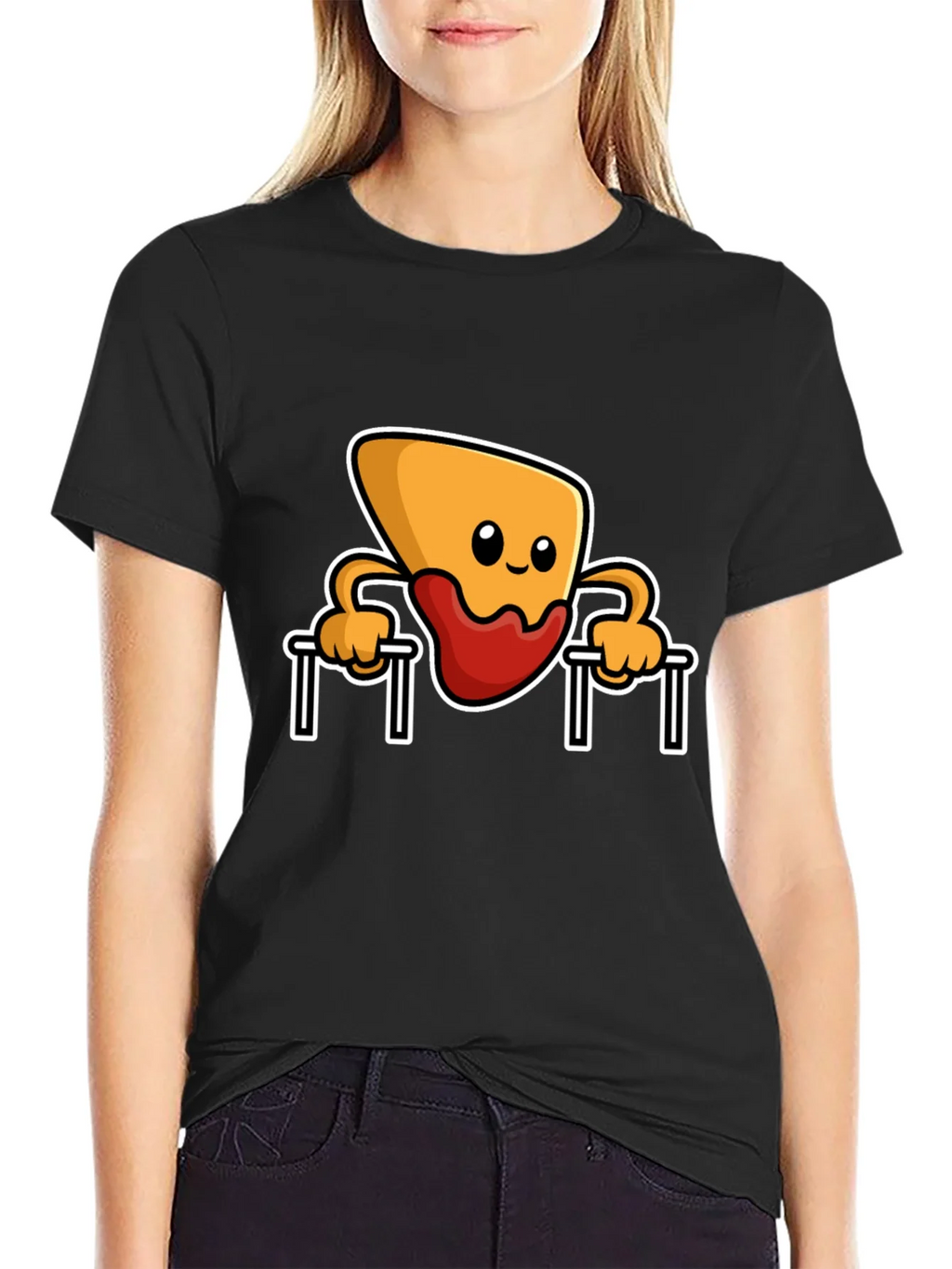 Funny Nacho Dip Pull-up T-Shirt product image 2