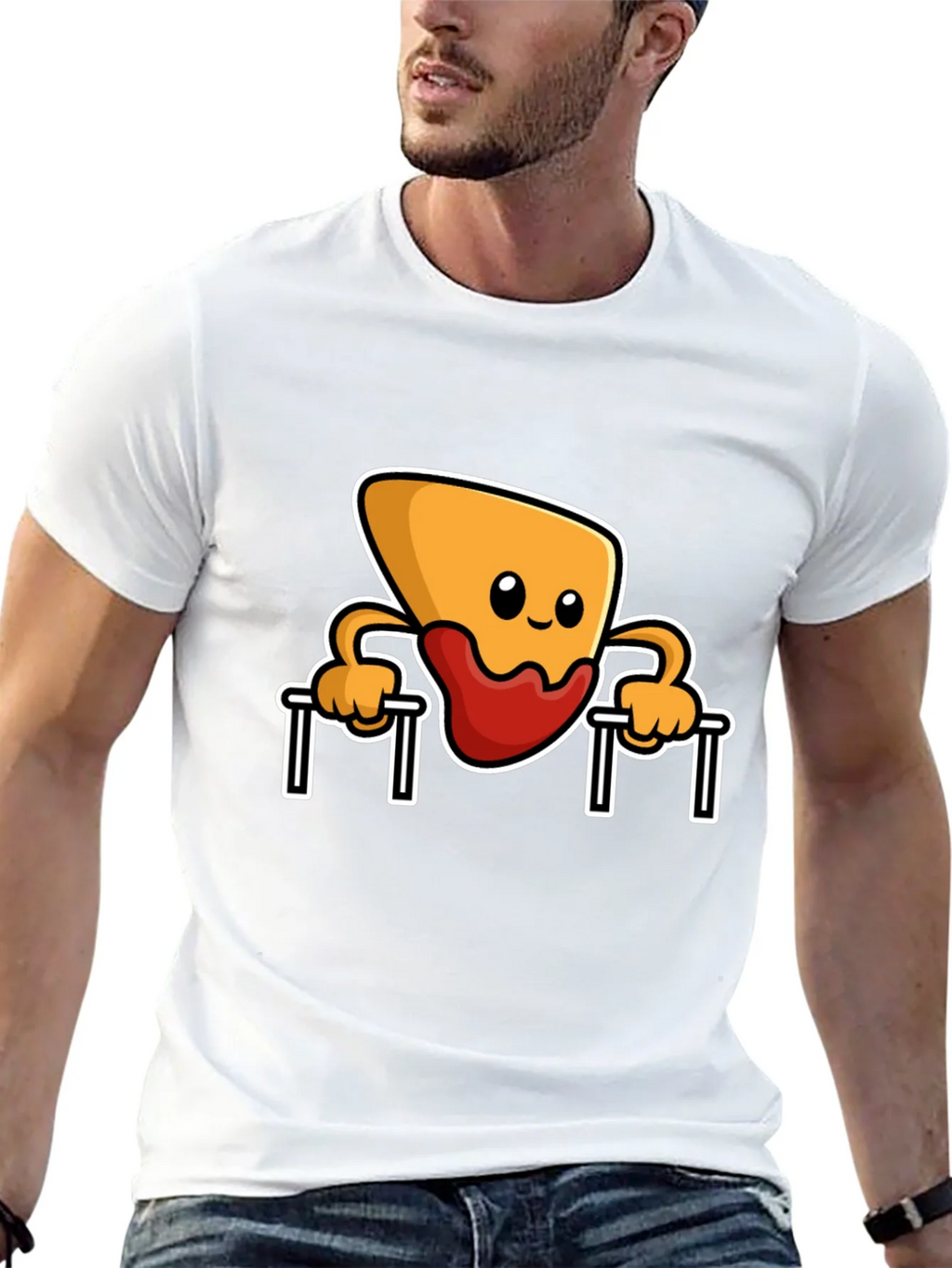 Funny Nacho Dip Pull-up T-Shirt product image 12