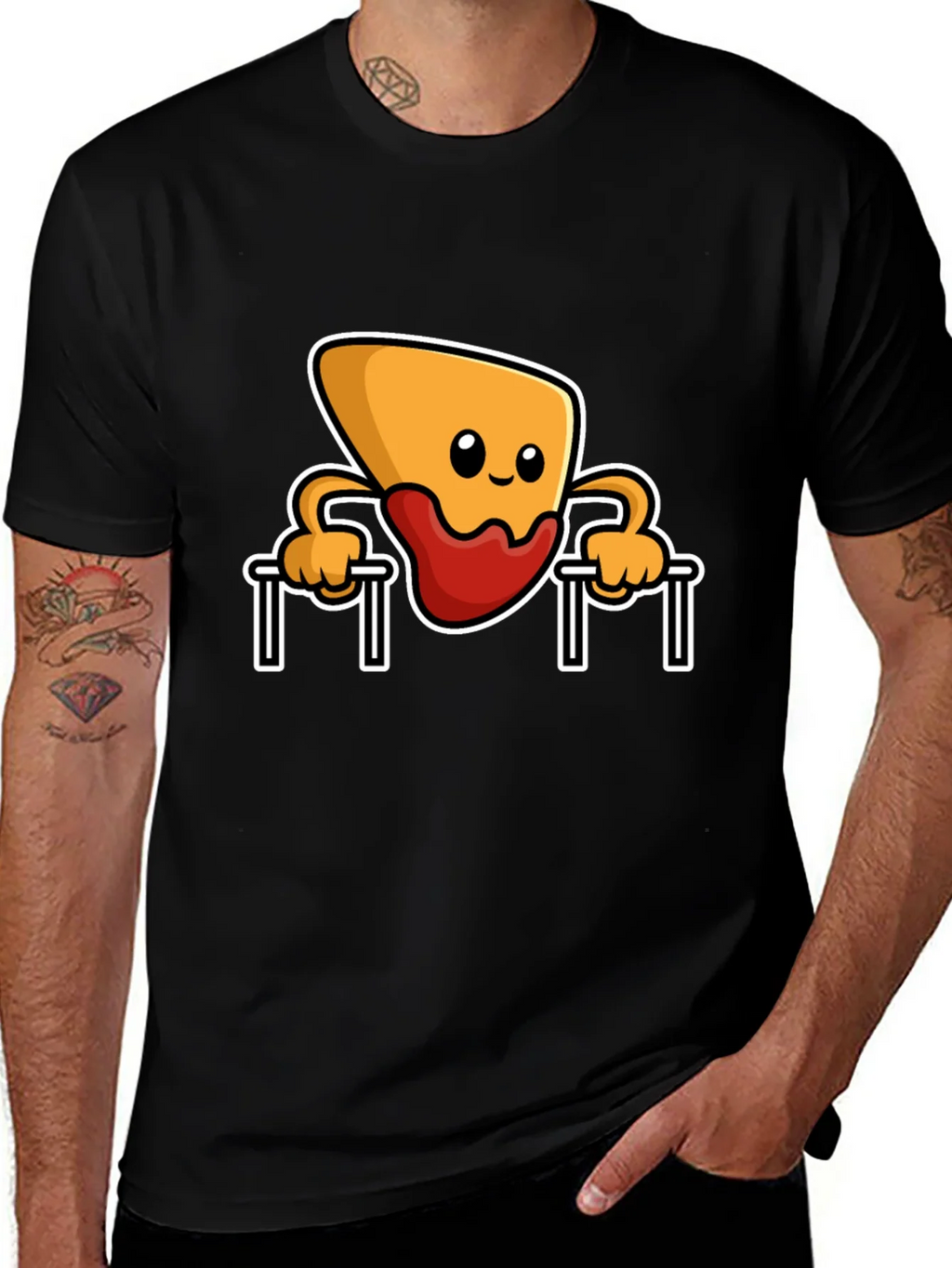 Funny Nacho Dip Pull-up T-Shirt product image 1