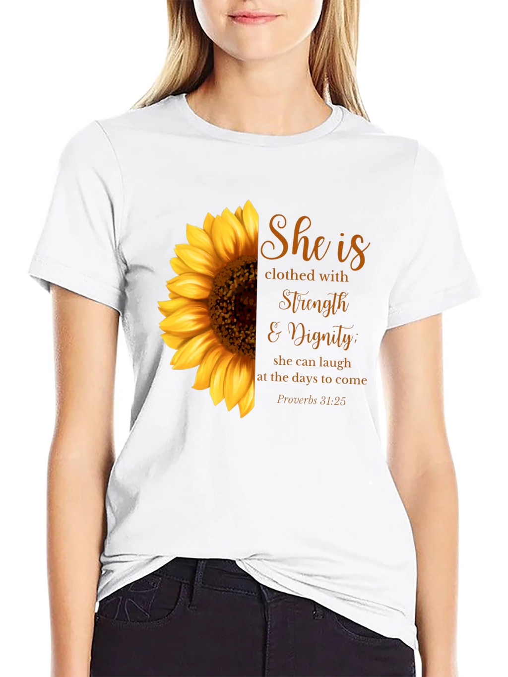 Sunflower Strength & Dignity Graphic T-Shirt product image 8