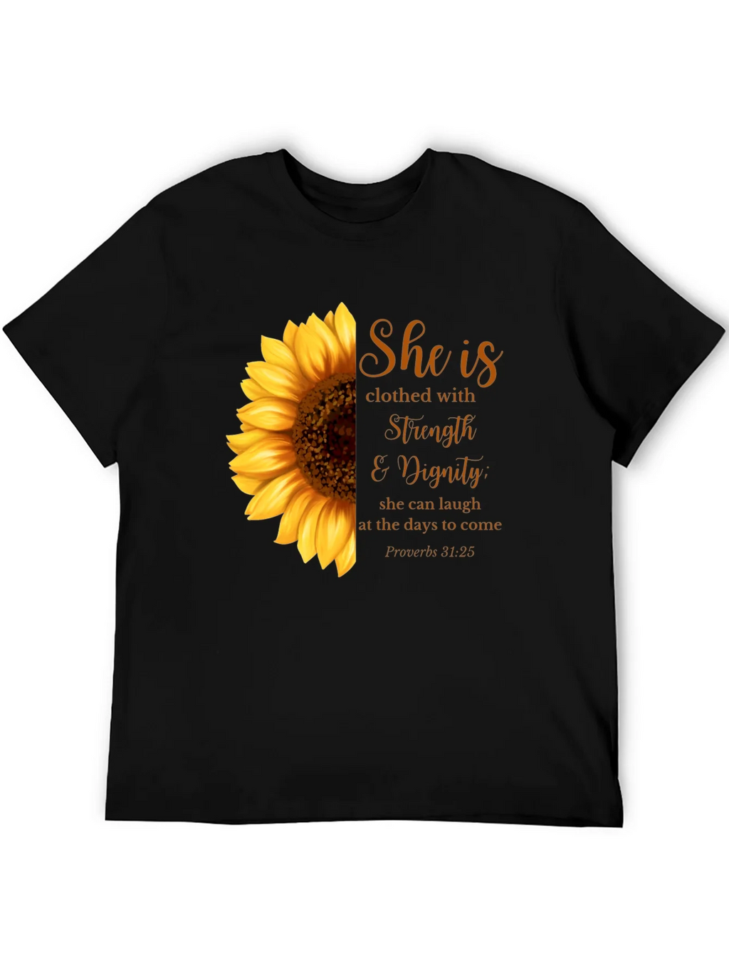 Sunflower Strength & Dignity Graphic T-Shirt product image 5