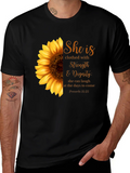 Sunflower Strength & Dignity Graphic T-Shirt product image 1