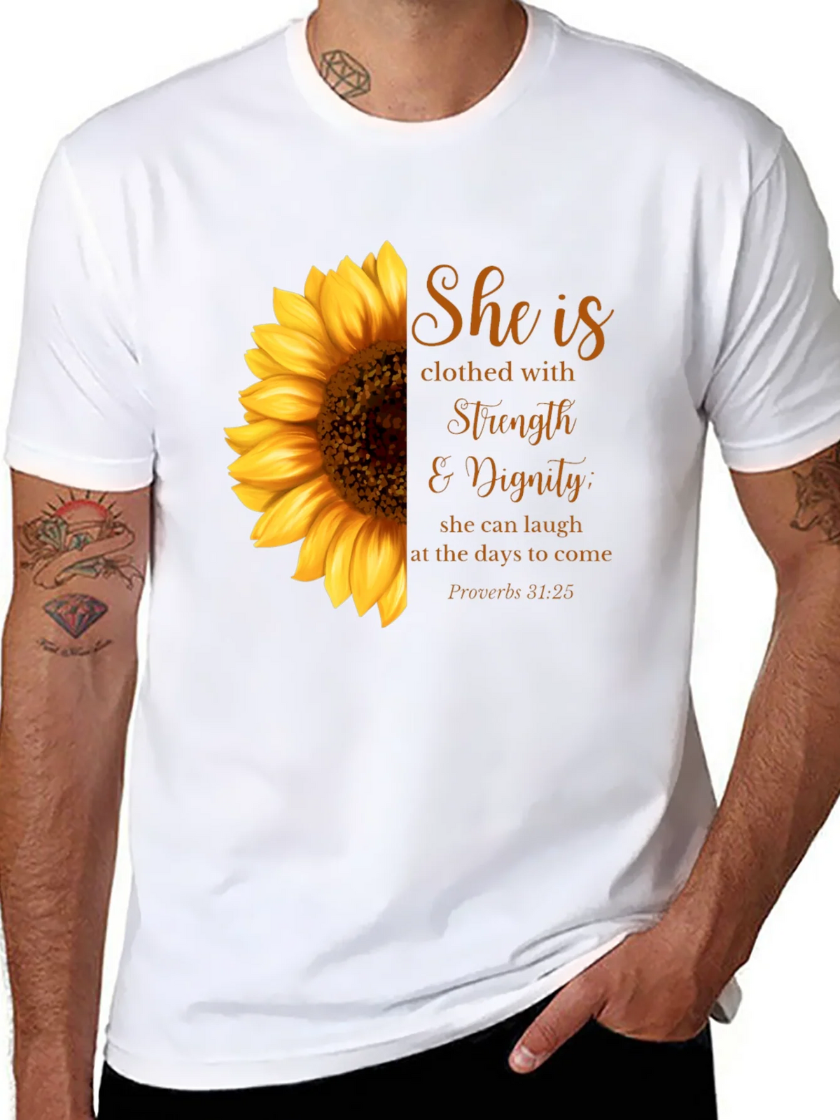 Sunflower Strength & Dignity Graphic T-Shirt product image 7