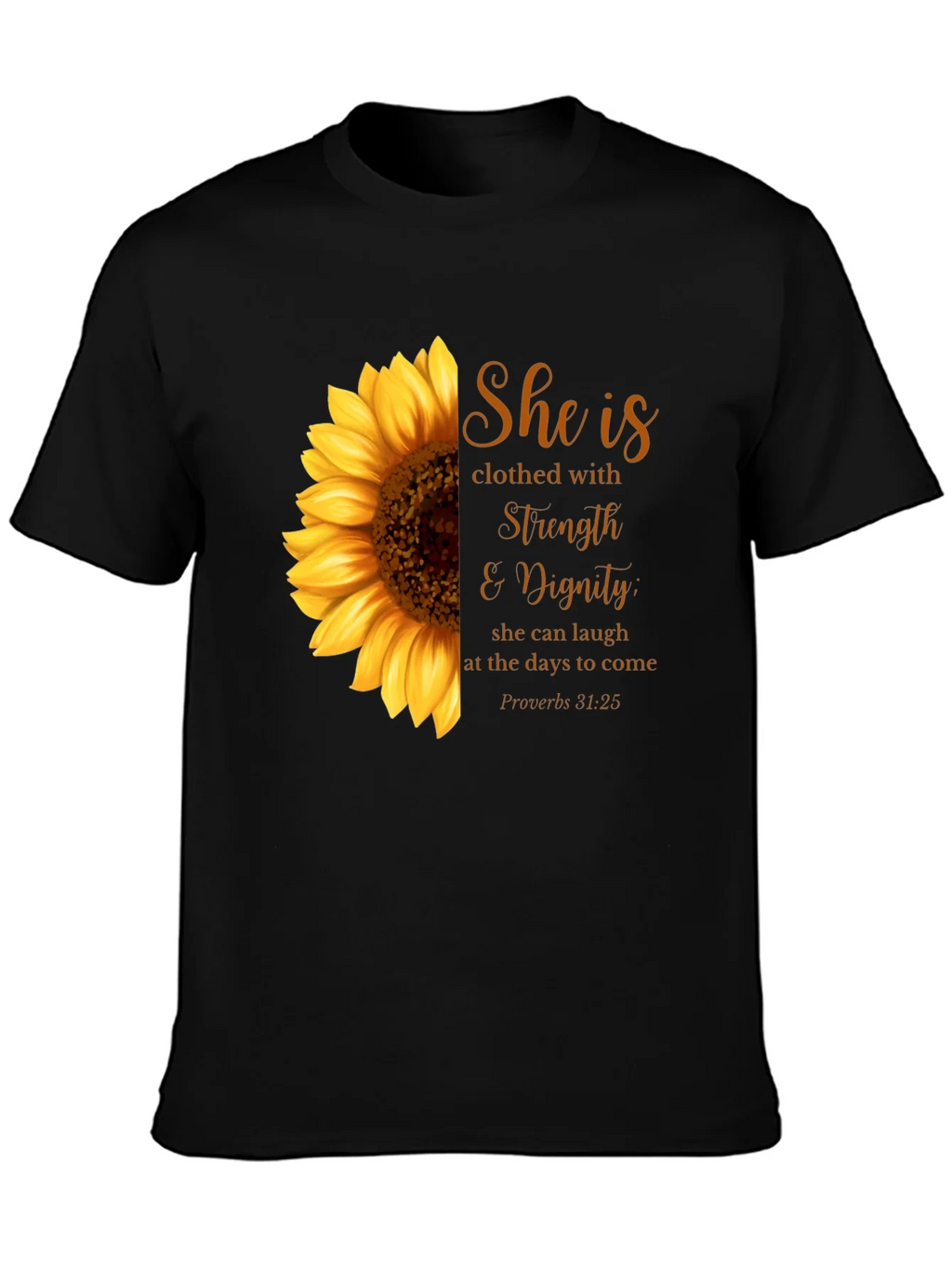 Sunflower Strength & Dignity Graphic T-Shirt product image 3