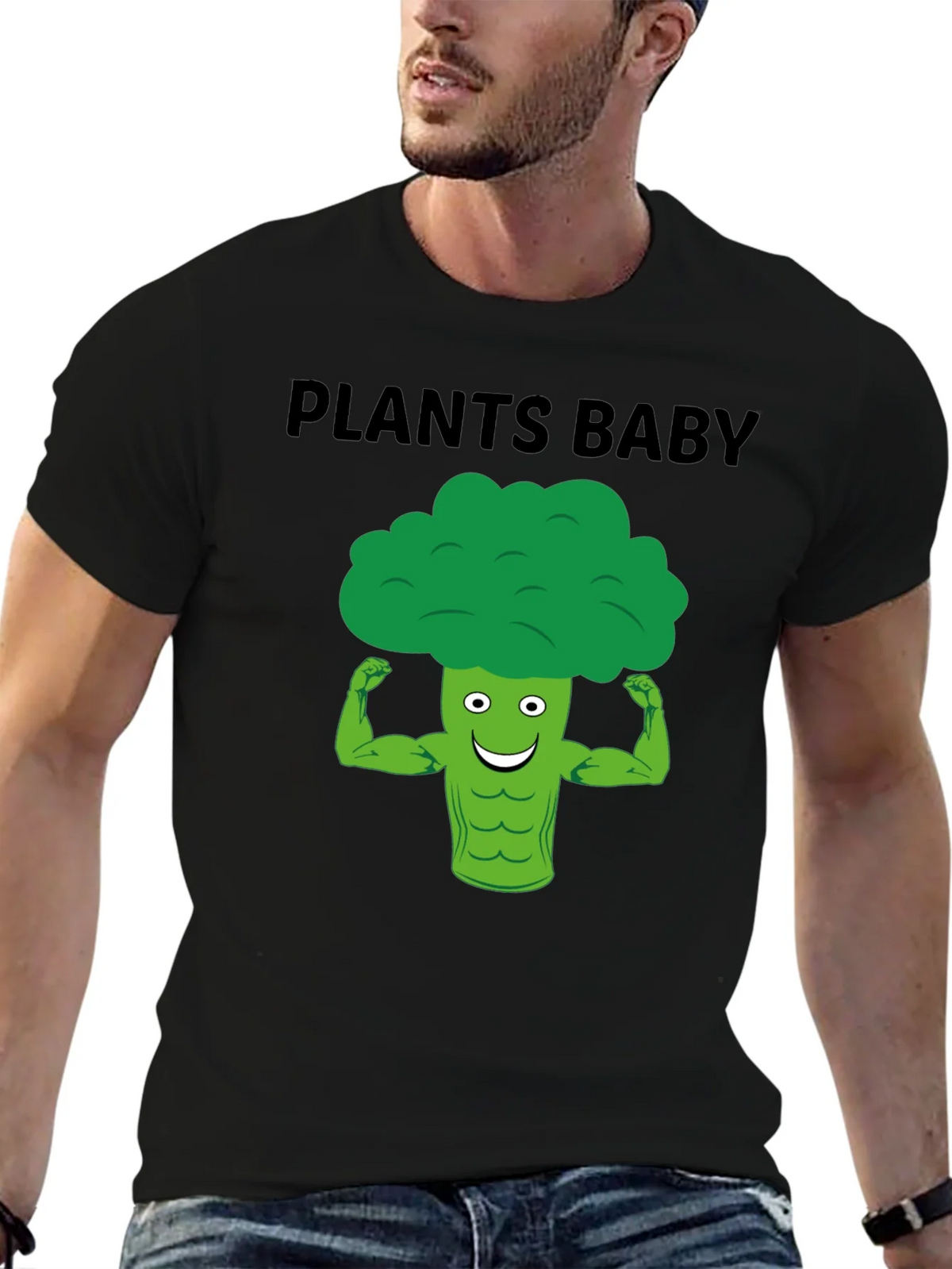 Plants Baby Broccoli Muscle T-Shirt product image 6