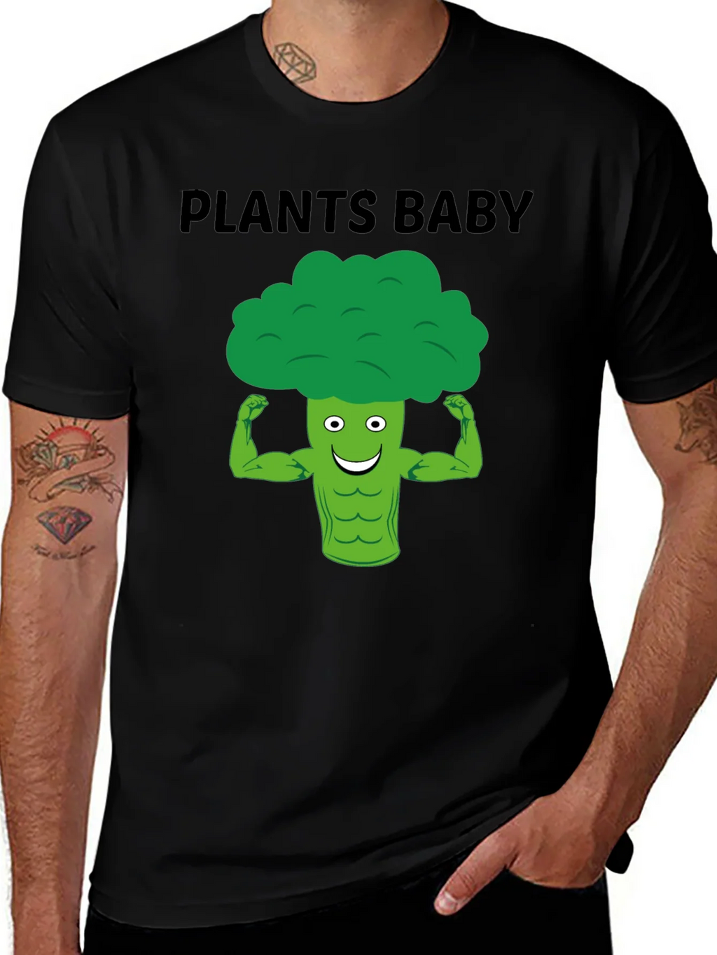 Plants Baby Broccoli Muscle T-Shirt product image 1