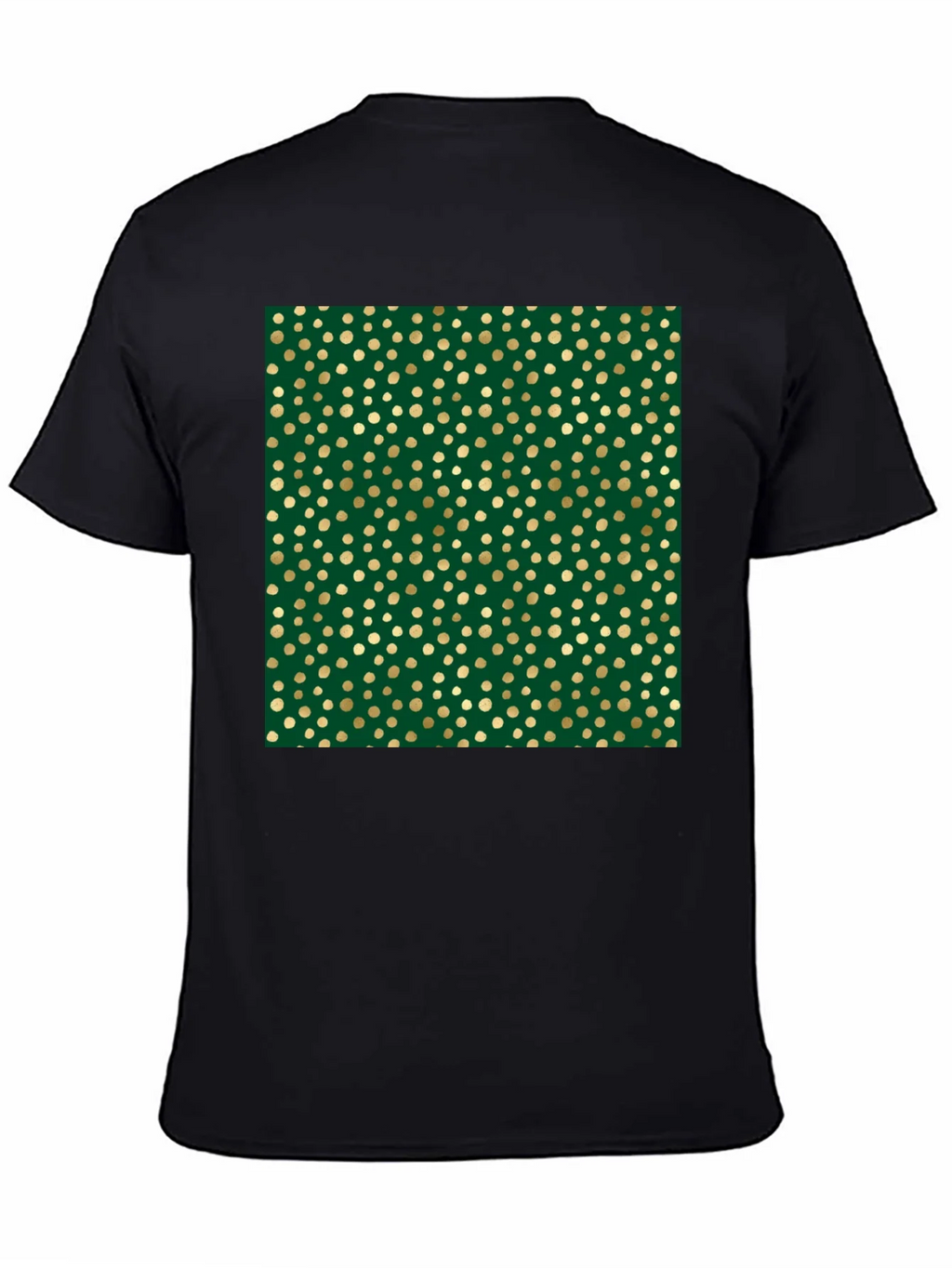 Green & Gold Polka Dot Print Tee - Stylish Casual Wear product image 2