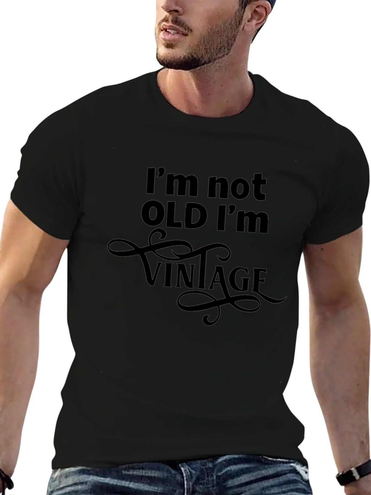 Vintage Humor Graphic T-Shirt - Not Old Im product image 6