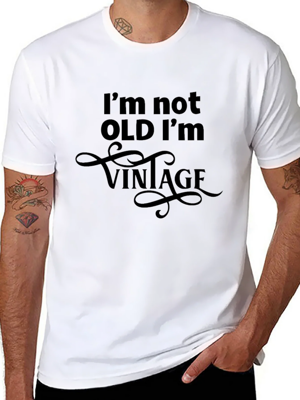 Vintage Humor Graphic T-Shirt - Not Old Im product image 7