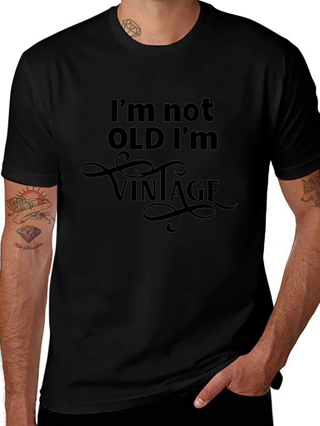 Vintage Humor Graphic T-Shirt - Not Old Im product image 1