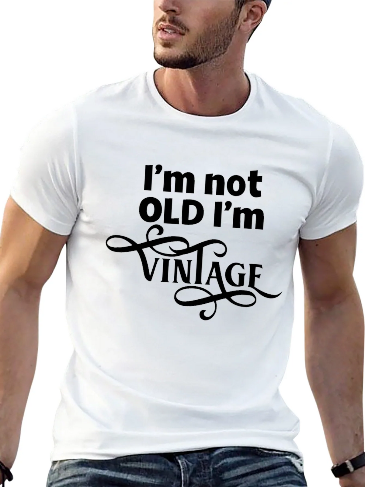 Vintage Humor Graphic T-Shirt - Not Old Im product image 12