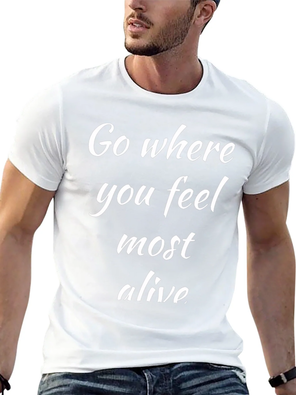 Go Where You Feel Most Alive Black T-Shirt product image 12