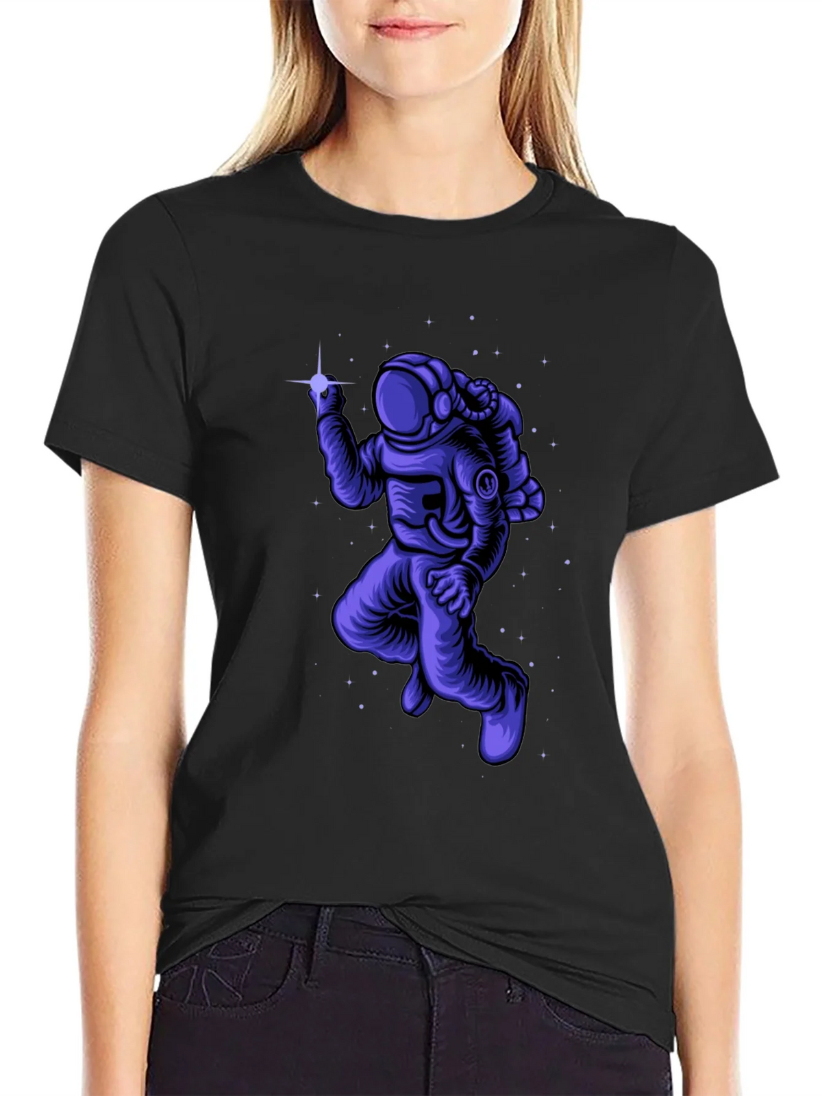 Astronaut in Space Graphic T-Shirt product image 2