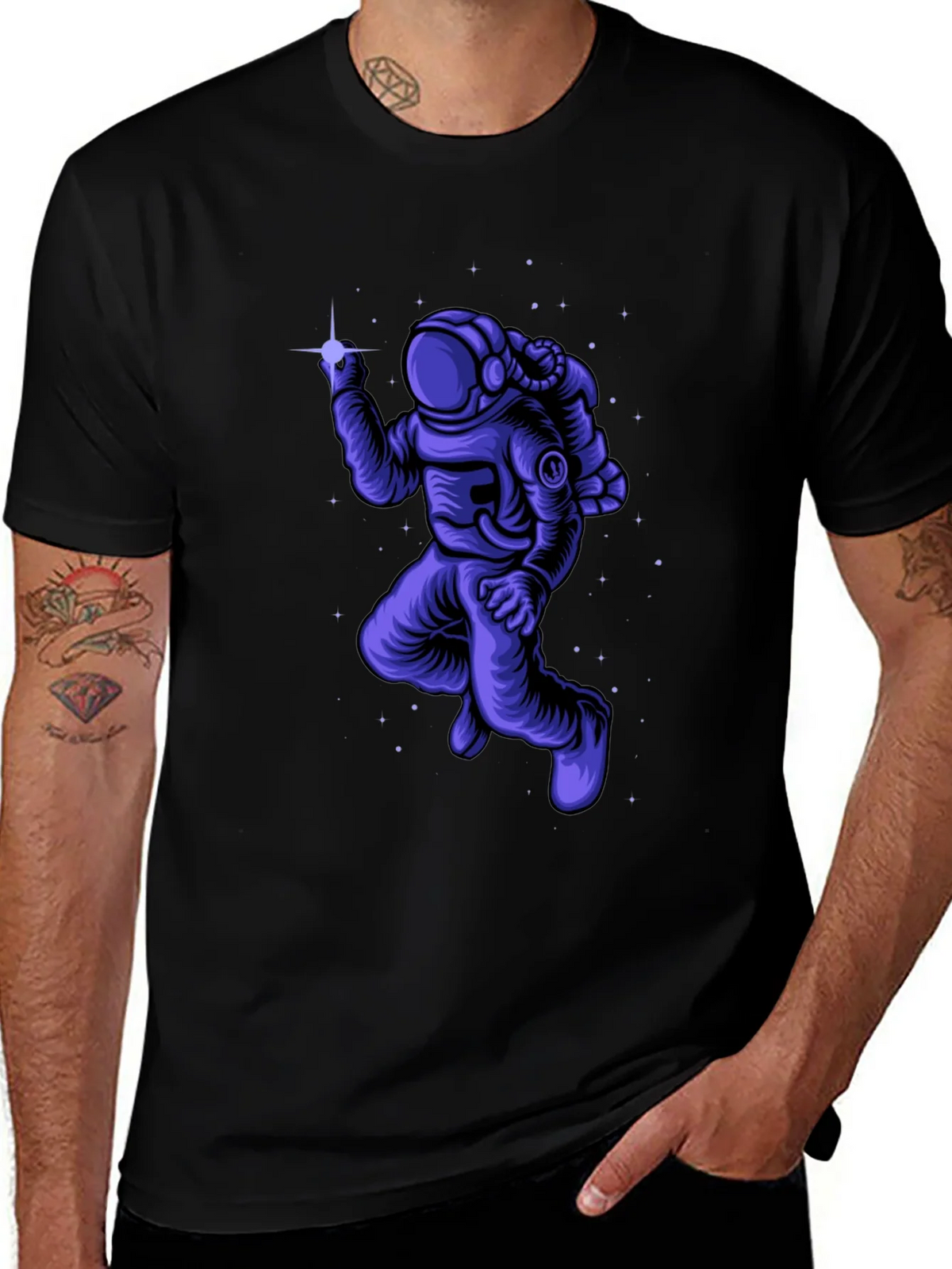 Astronaut in Space Graphic T-Shirt product image 1