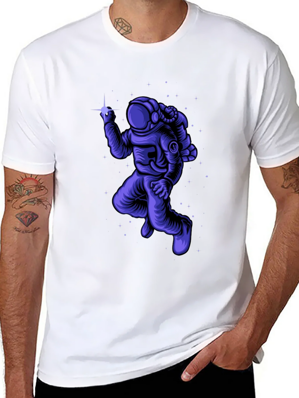 Astronaut in Space Graphic T-Shirt product image 7