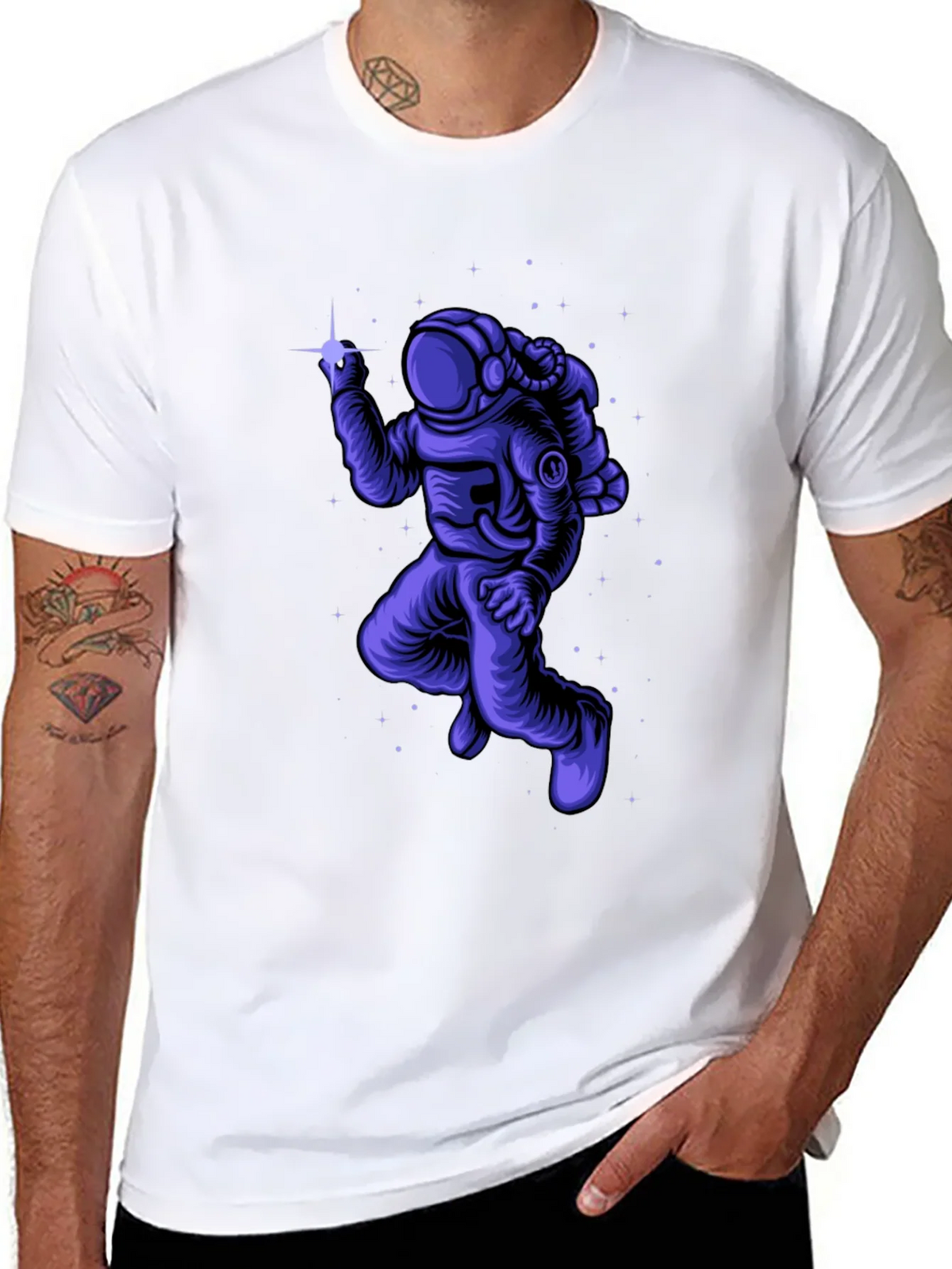 Astronaut in Space Graphic T-Shirt product image 7