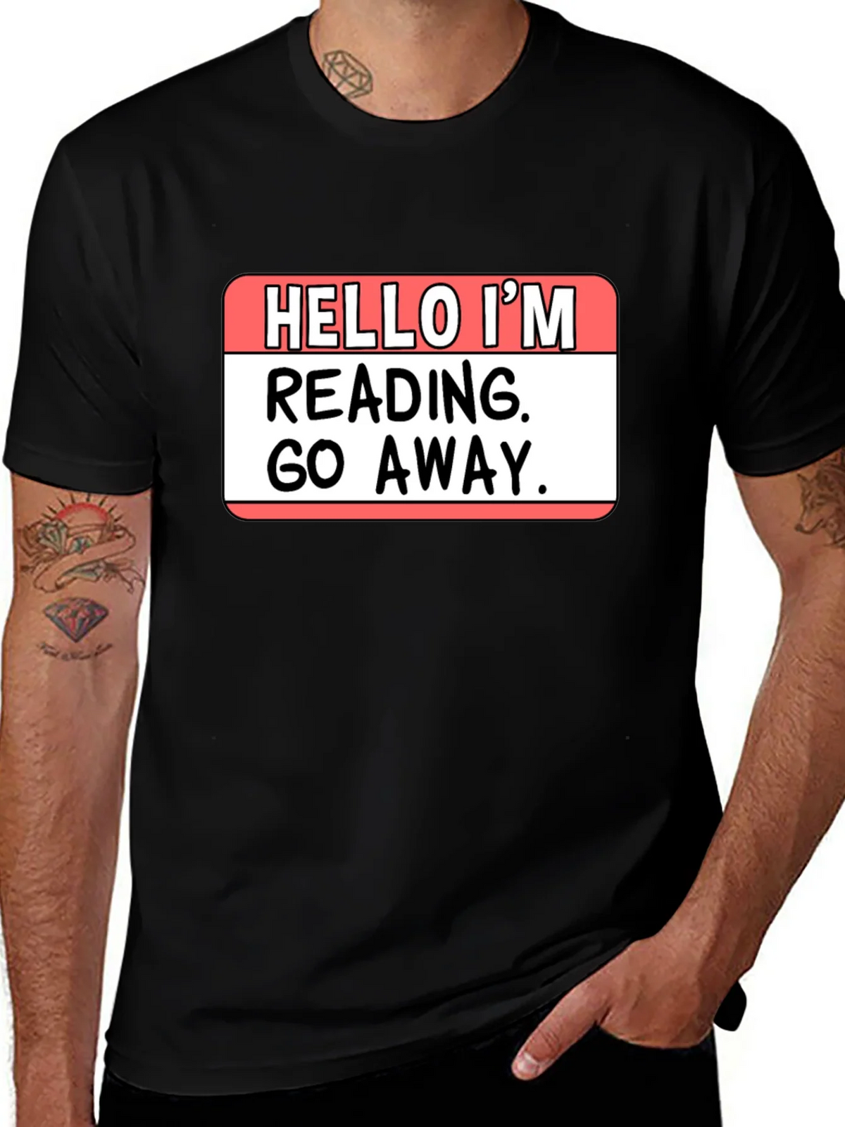 Hello Im Reading Go Away T-Shirt product image 1