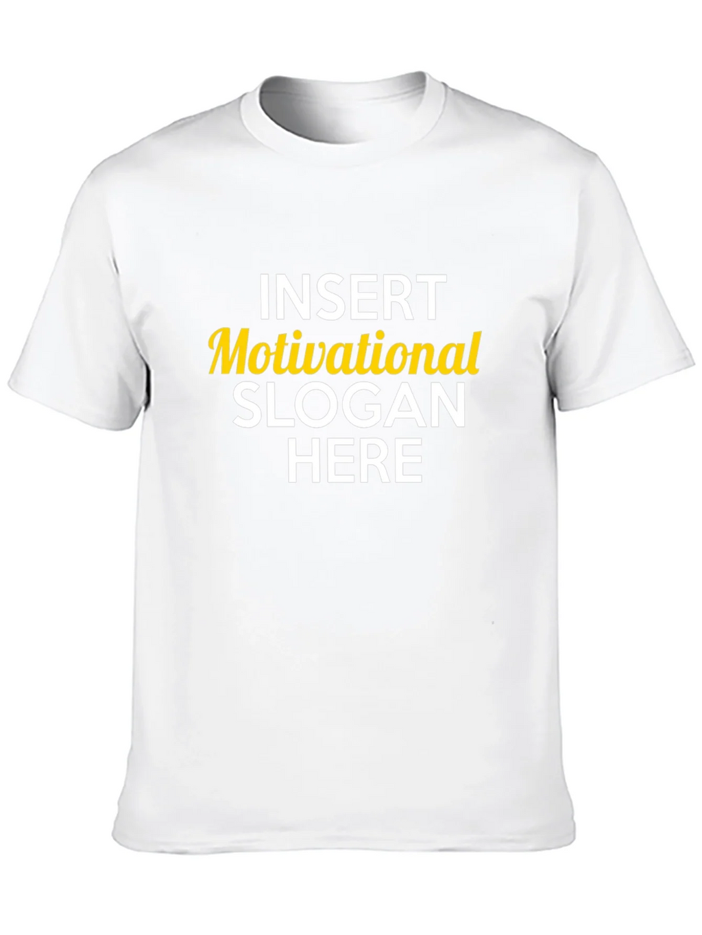 Motivational Slogan Graphic Tee - Black Cotton product image 2