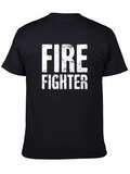 Firefighter Graphic T-Shirt - Black product image 1