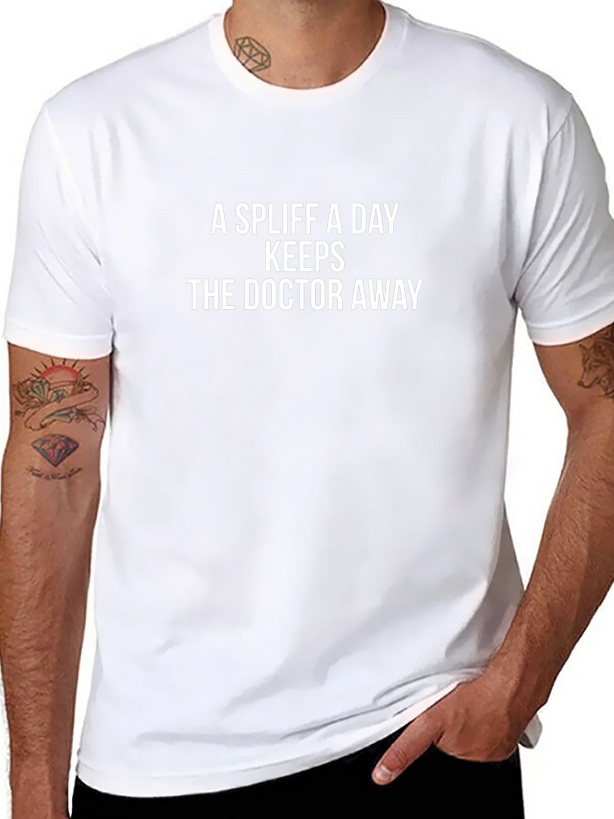 A Spliff a Day Keeps the Doctor Away T-Shirt product image 7