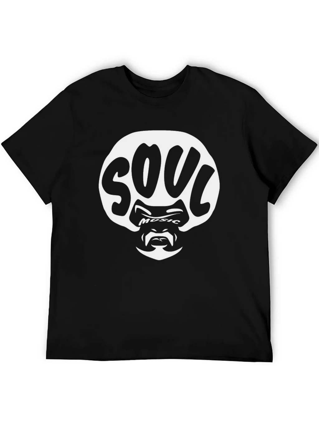 Soul Music Graphic Tee - Black Cotton Blend product image 5