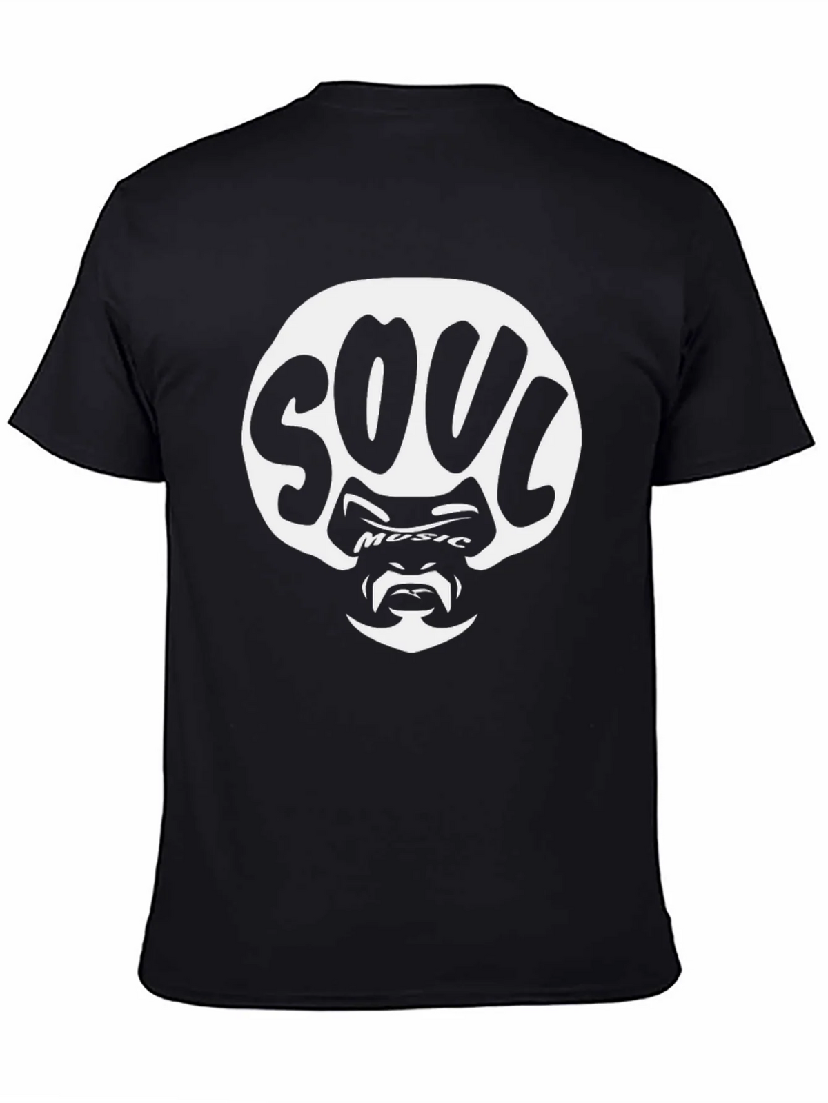 Soul Music Graphic Tee - Black Cotton Blend product image 4