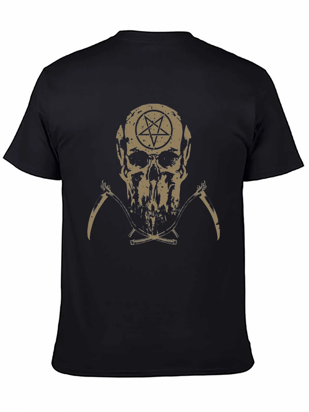 Skull & Pentagram Graphic Tee - Dark Humor Fashion product image 4