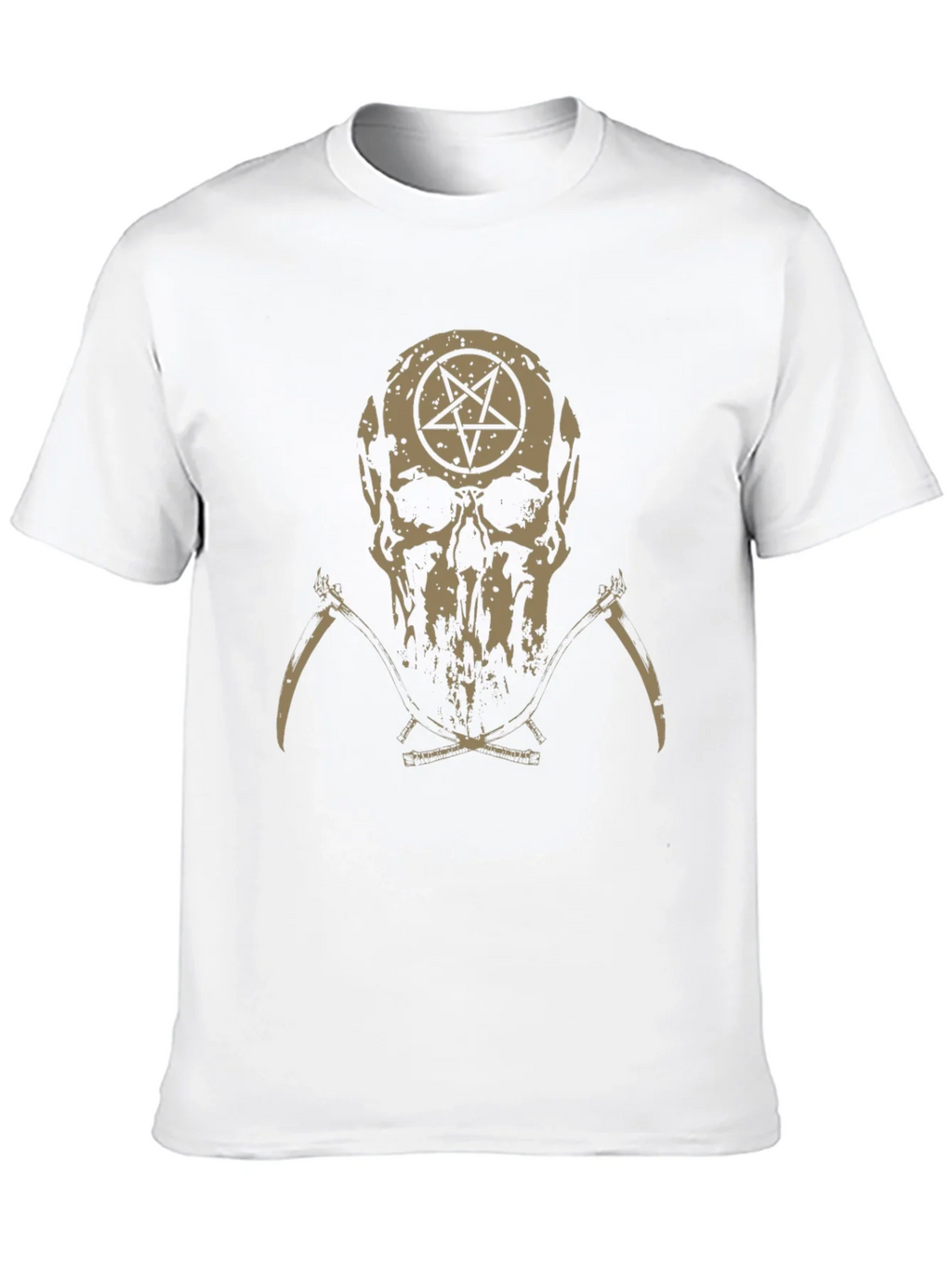 Skull & Pentagram Graphic Tee - Dark Humor Fashion product image 9