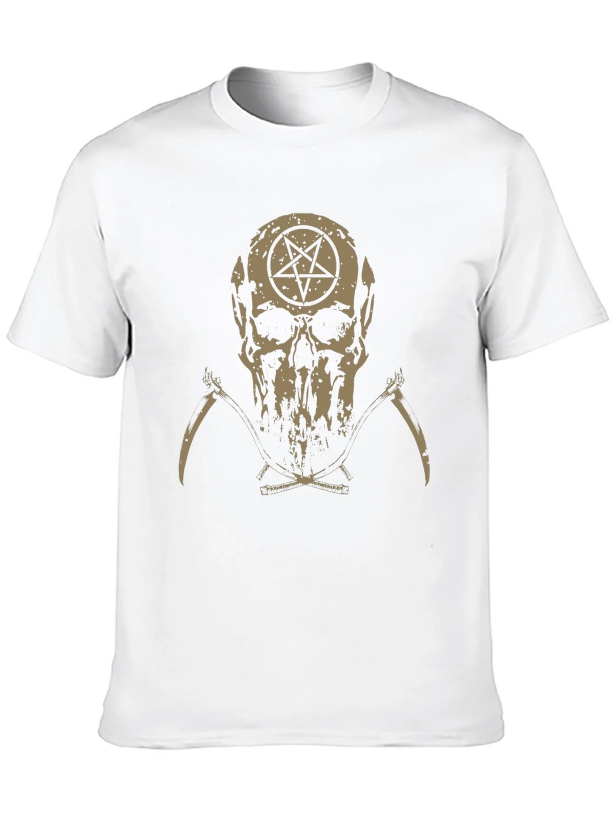 Skull & Pentagram Graphic Tee - Dark Humor Fashion product image 9