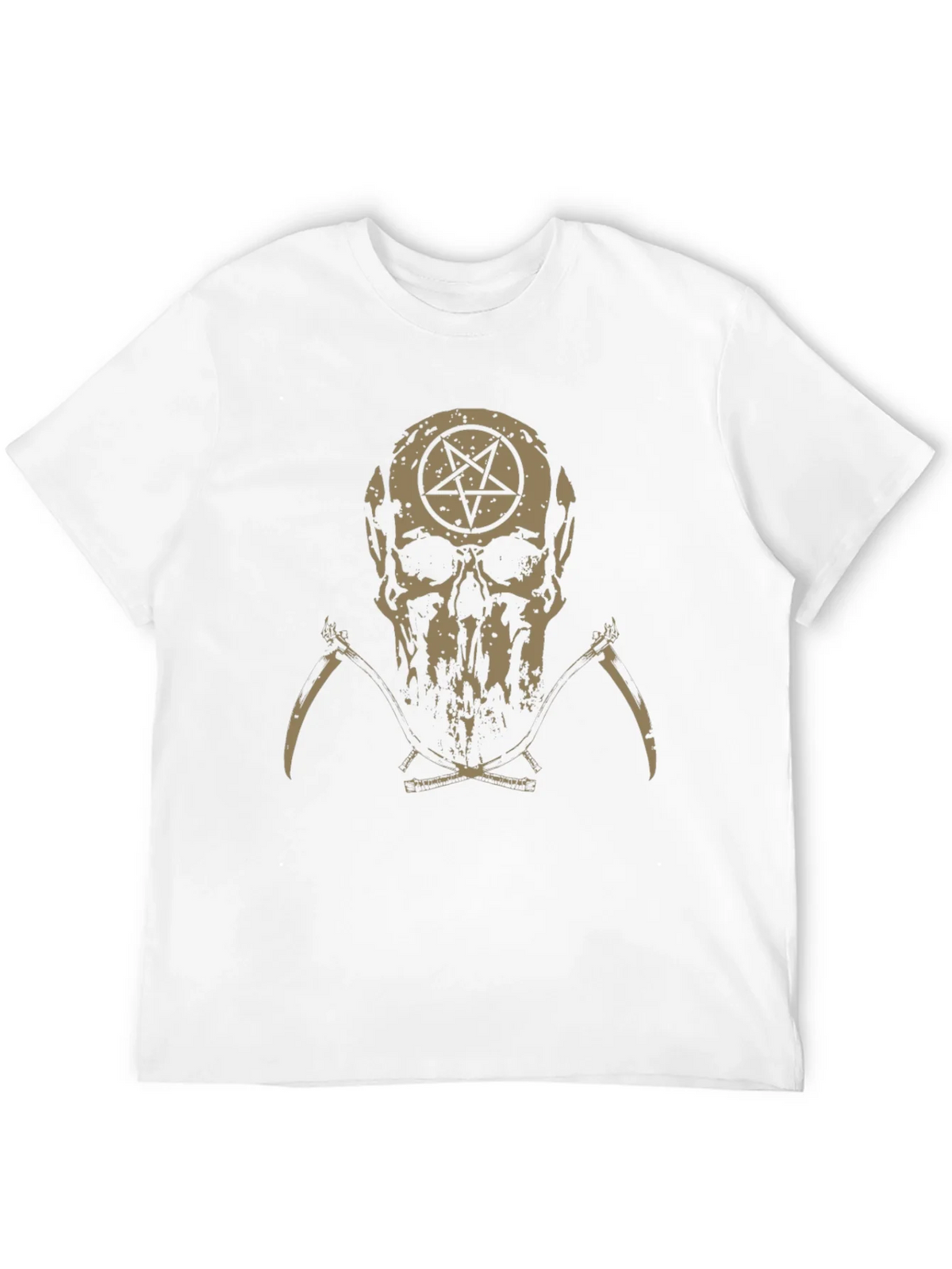 Skull & Pentagram Graphic Tee - Dark Humor Fashion product image 11