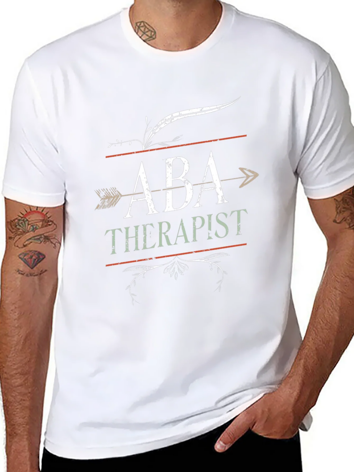 ABA Therapist Arrow T-Shirt - Unisex Cotton Tee product image 7